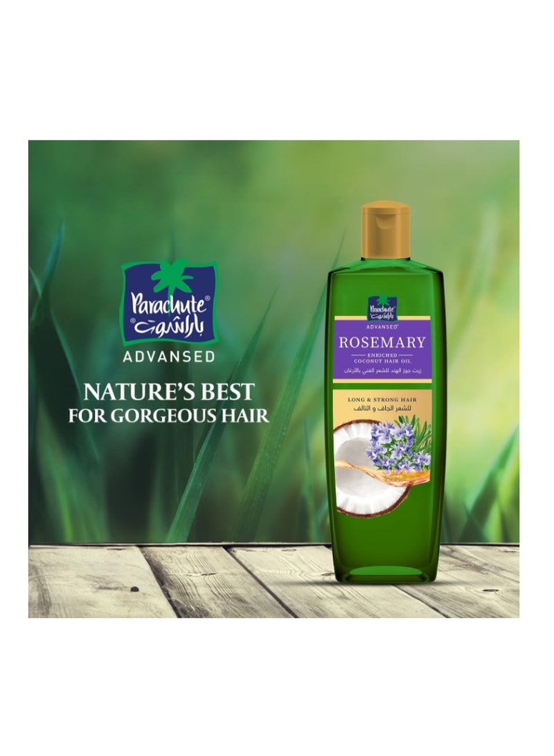 Parachute Advansed Rosemary Enriched Coconut Hair Oil – For Long, Thick & Strong Hair, 200 ml - Image 3
